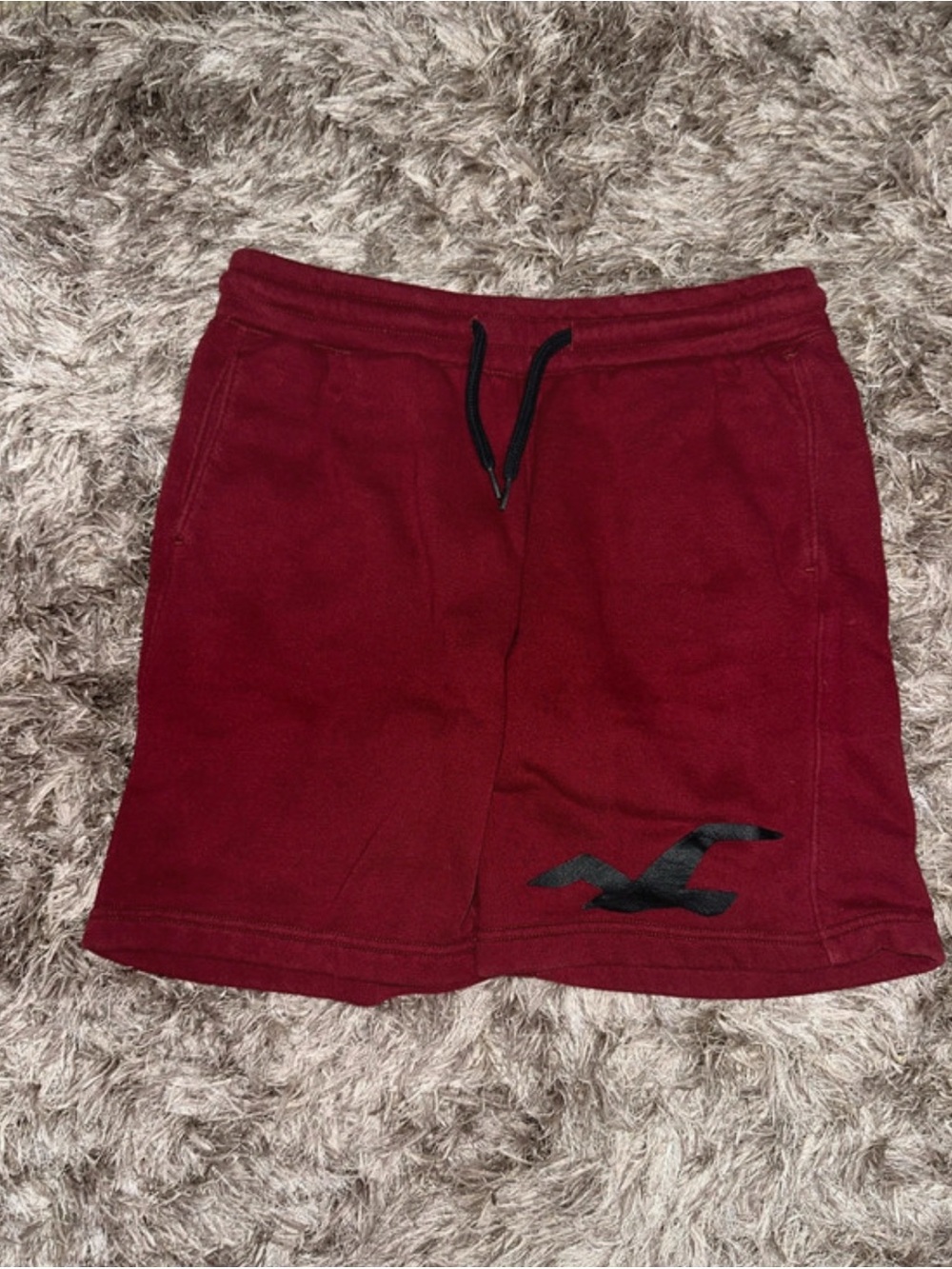 Hollister Sweat Short Bundle Men’s XS, Women’s Medium Burgundy, Navy Gray - Picture 6 of 7
